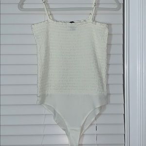 Forever 21 Smocked Body Suit - Large